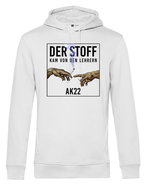 Der Stoff kam von den Lehrern Abschluss-Hoody Weiß