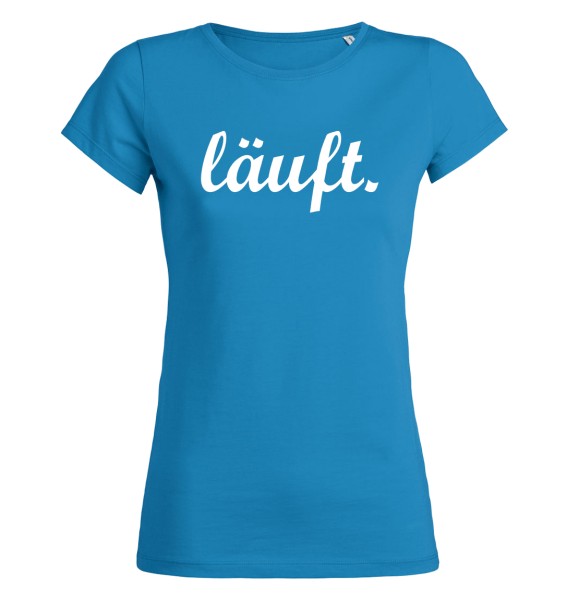 Läuft Fun Frauen T-Shirt Azur
