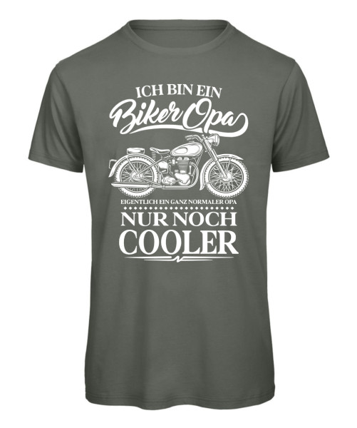 Biker Opa – Ein ganz normaler Opa, nur noch cooler – Oldtimer Motorrad T-Shirt