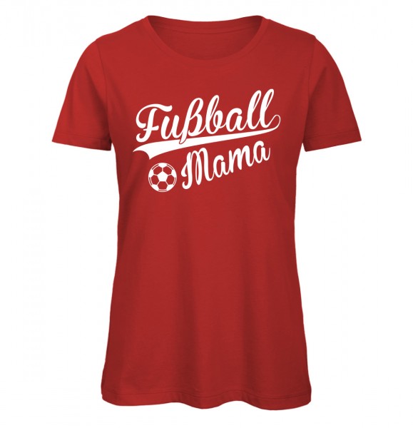 Fußball Mama T-Shirt Rot