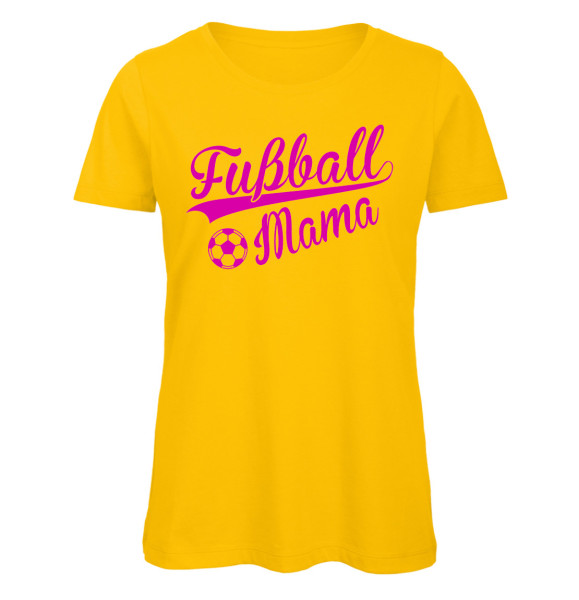 Fußball Mama T-Shirt Gelb