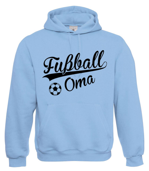Fußball Oma Hellblau