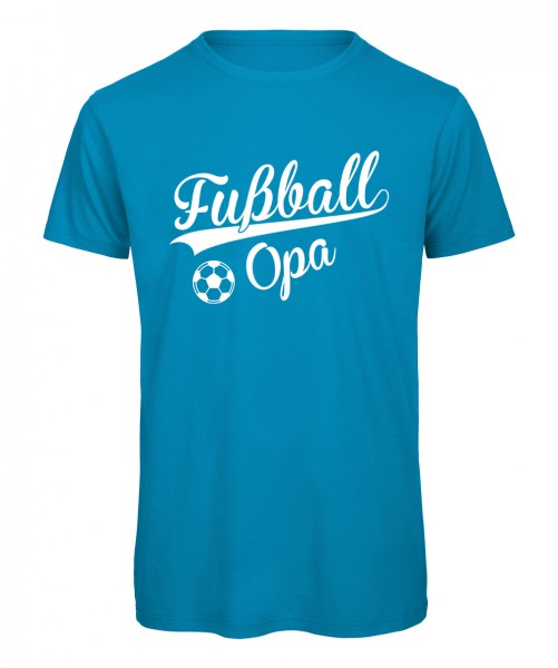 Fußball Opa T-Shirt Azur