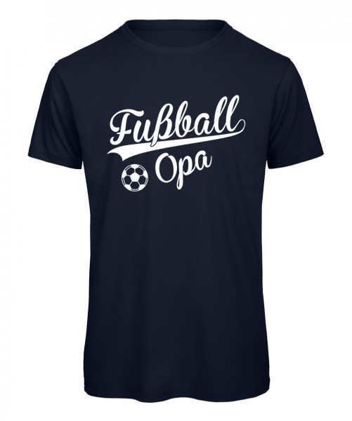 Fußball Opa T-Shirt Marineblau
