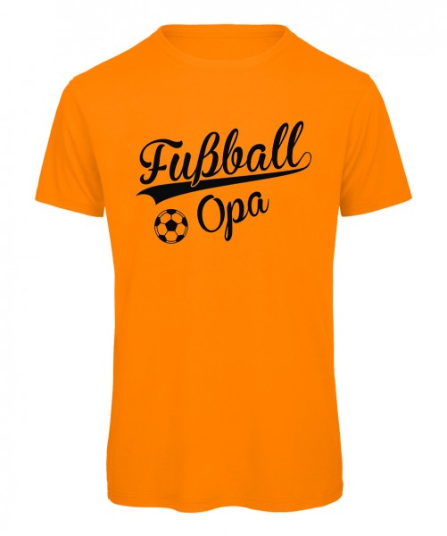 Fußball Opa T-Shirt Neonorange