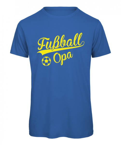 Fußball Opa T-Shirt Royalblau