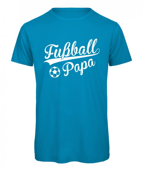Fußball Papa T-Shirt Azur
