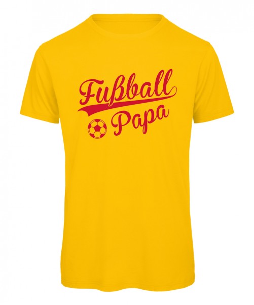 Fußball Papa T-Shirt Gelb