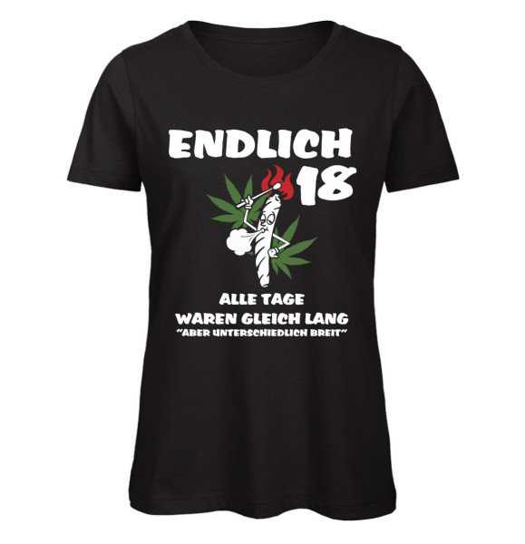 18 - Alle Tage waren gleich lang - Frauen Geburtstags T-Shirt - Schwarz