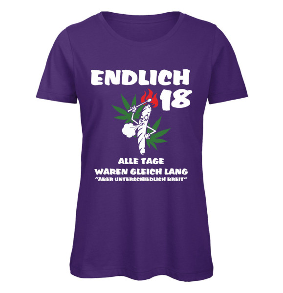 18 - Alle Tage waren gleich lang - Frauen Geburtstags T-Shirt - Purple