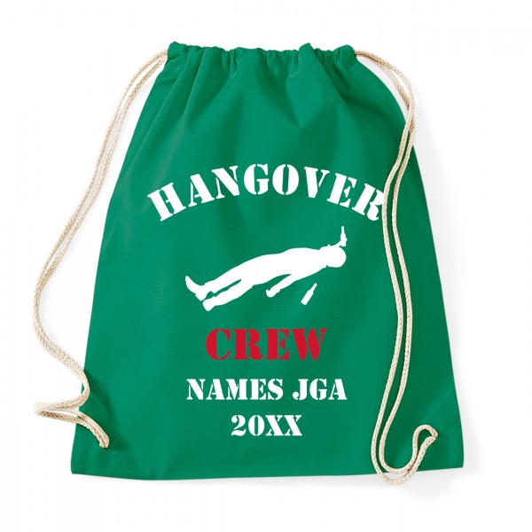 Hangover Crew - JGA Baumwollrucksack  Kelly Green