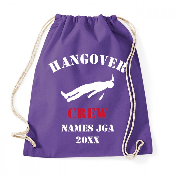 Hangover Crew - JGA Baumwollrucksack  Purple