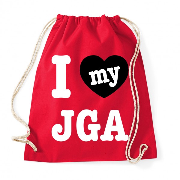 I Love My JGA - JGA Rucksack  Red