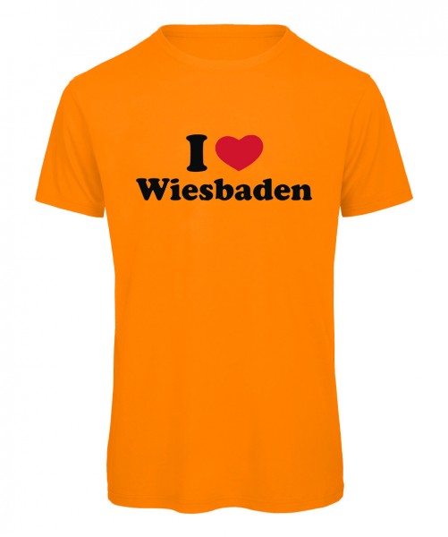I love Wiesbaden Herz 3 Neonorange