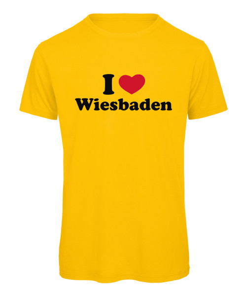 I love Wiesbaden Herz 2 - Kinder Gelb