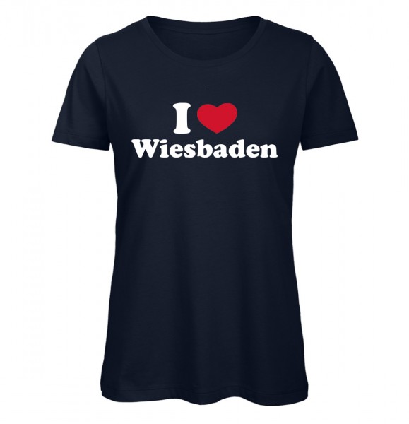 I love Wiesbaden Herz 2 Marineblau