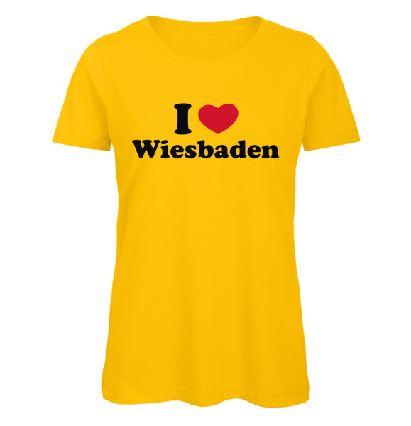 I love Wiesbaden Herz 2 Gelb