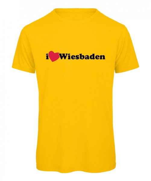 I love Wiesbaden Herz 3 Gelb