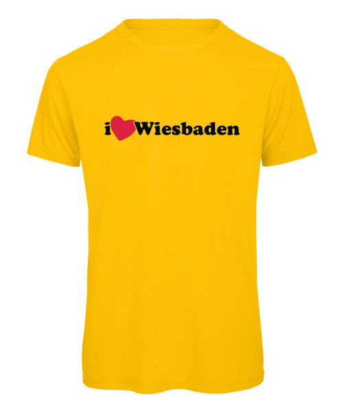 I love Wiesbaden Herz 3 - Kinder Gelb