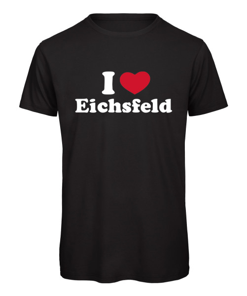 I love Eichsfeld Herz Schwarz