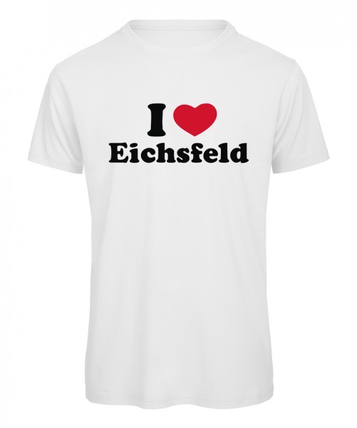 I love Eichsfeld Herz Weiß