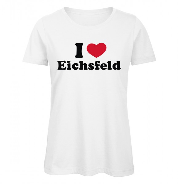 I love Eichsfeld Herz 2 Weiß