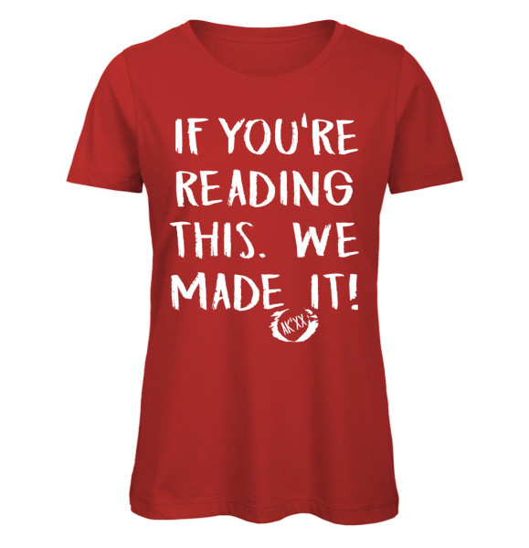 If you reading this chalk - Abschluss T-Shirt für Mädchen - Rot