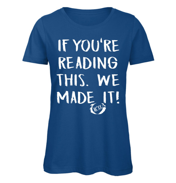 If you reading this chalk - Abschluss T-Shirt für Mädchen - Royalblau
