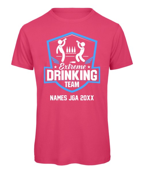 JGA Extrem Drinking Team Herren T-Shirt Schwarz