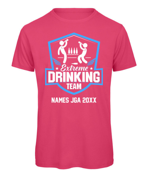 JGA Extrem Drinking Team Herren T-Shirt Schwarz