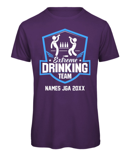 JGA Extrem Drinking Team Herren T-Shirt Pink