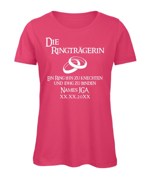 Die Ringträgerin Frauen JGA T-Shirt in Pink