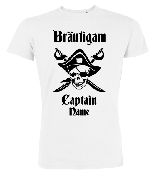 Bräutigam - Piraten Captain JGA T-Shirt
