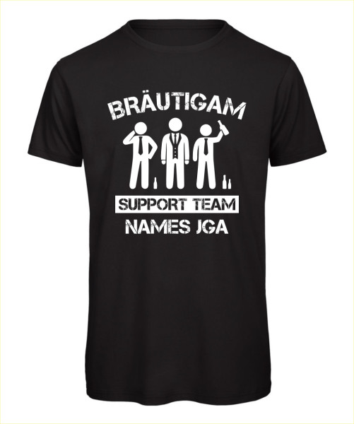 Bräutigam Support Team – JGA T-Shirt für Freunde des Bräutigams