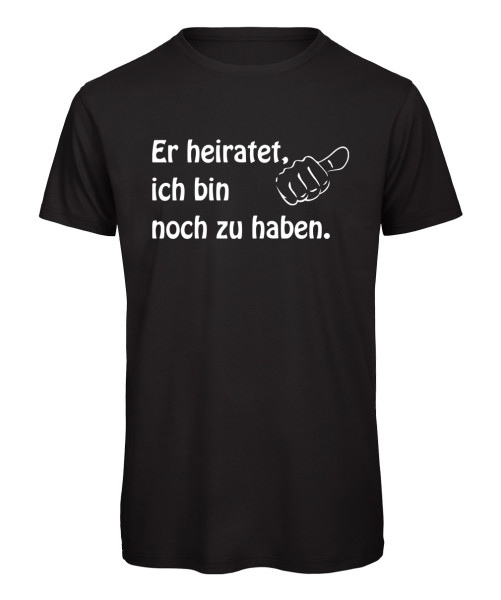Er heiratet, ich bin noch zu haben Schwarz