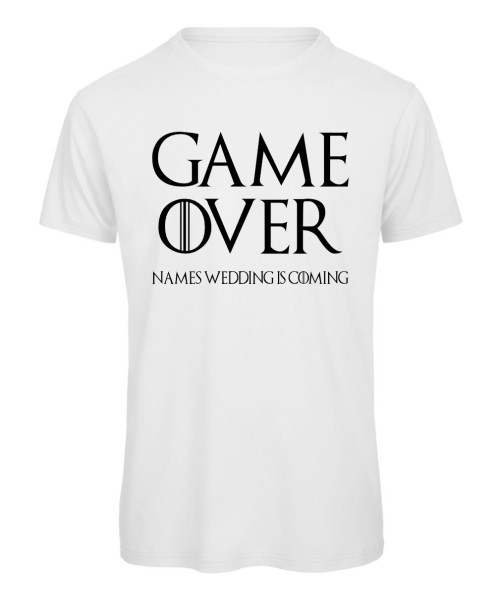 Game over, wedding is coming - JGA T-Shirt für Männer Wei0