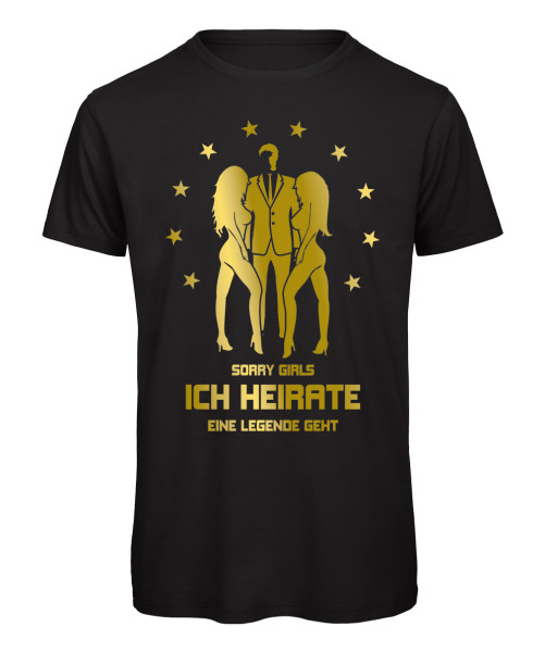 Sorry Girls ich heirate - JGA T-Shirt Schwarz
