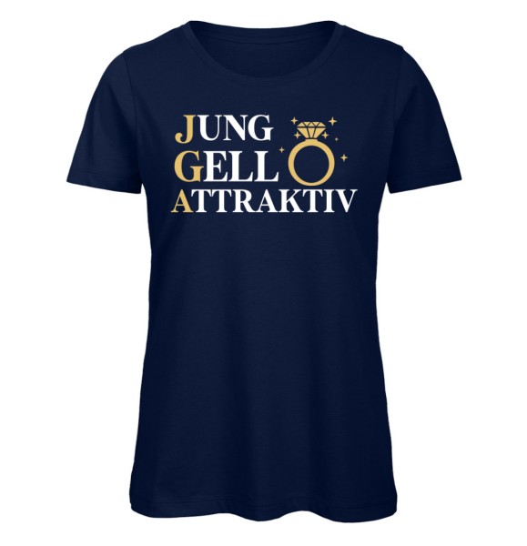 Jung Geil Attraktiv Frauen JGA T-Shirt Navy