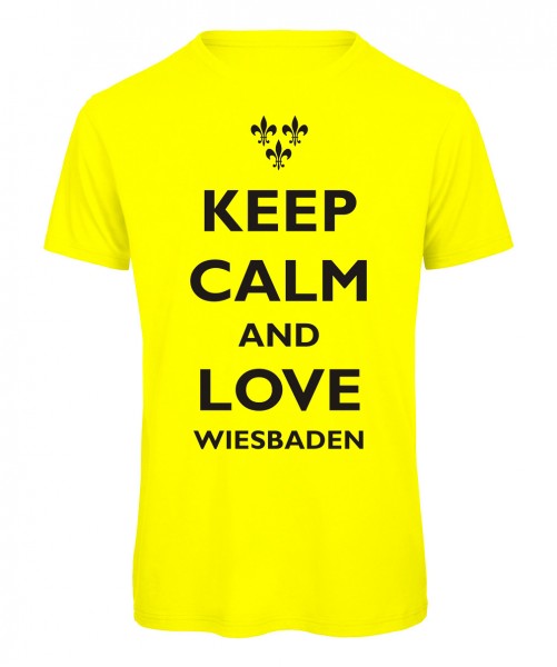 keep calm Wiesbaden Neongelb
