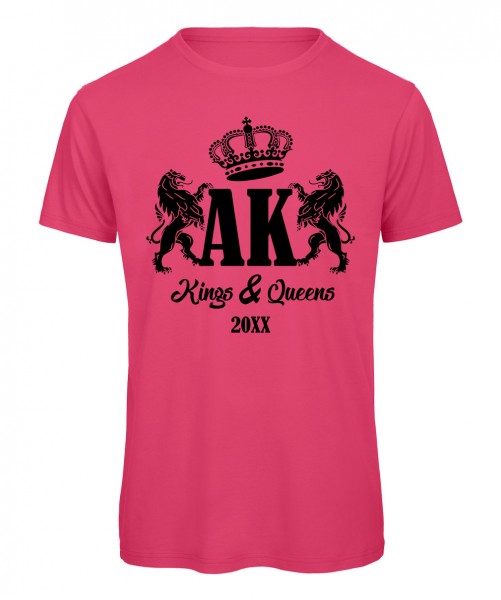Kings and Queens Pink mit schwarzem Druck