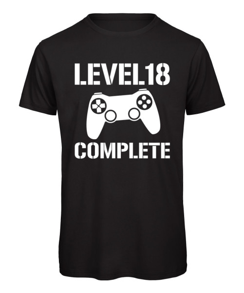 Level 18 Complete Herren T-Shirt - Schwarz