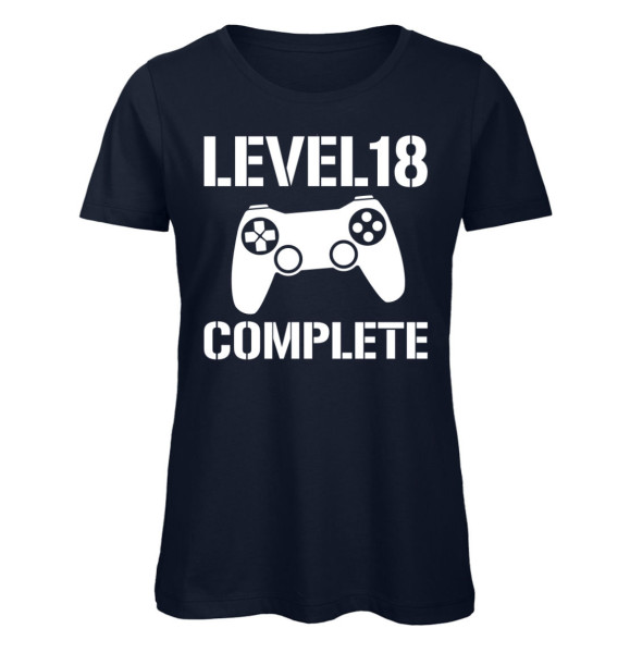 Level 18 Complete Gamerinnen T-Shirt für Frauen zum 18. Geburtstag