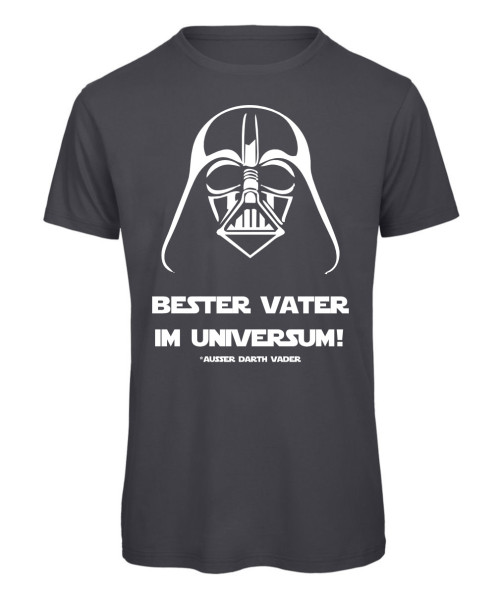 Bester Vater im Universum T-Shirts für Männer Anthrazit