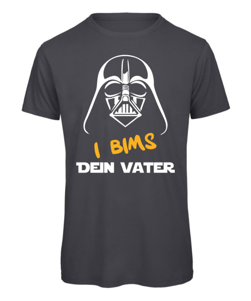 I Bims dein Vater - T-Shirt zum Vatertag Anthrazit