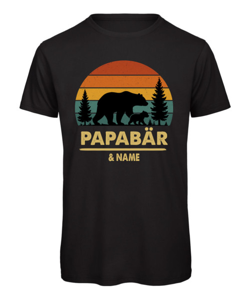 Papabär T-Shirt mit liebevollem Bären-Motiv – perfektes Geschenk für Väter zum Vatertag