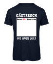 Personalisiertes Gästebuch Geburtstags T-Shirt zum Unterschreiben